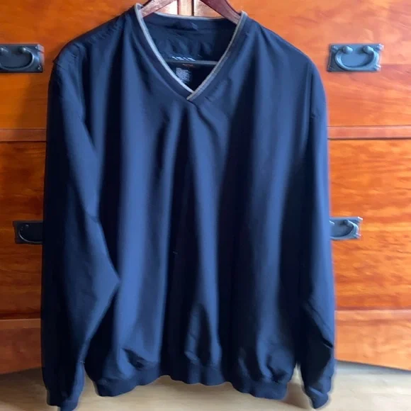 IZOD XFG Lined Outerwear V Neck Pullover Golf Baseball Jacket Shirt Shacket XL - Picture 1 of 6